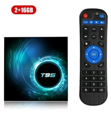 T95 Android 10.0 Smart TV Box 16GB  Ultra HD 6K Dual WiFi BT Media Player - Image 1 of 4