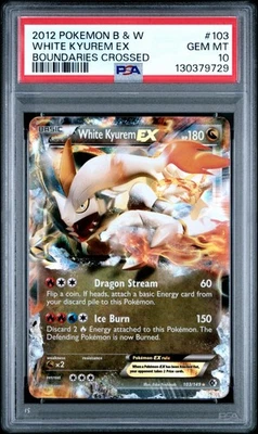 PSA 10 Gem 2012 POKEMON Black & White BOUNDARIES CROSSED #103 WHITE KYUREM EX - Image 1 of 2