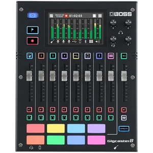 BOSS Gigcaster 8 GCS-8 Audio Streaming Mixer 8-Channel Black New Japan - Picture 1 of 6