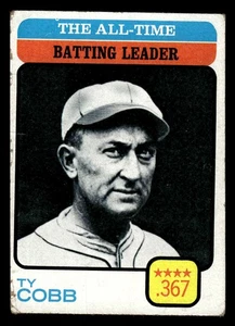 1973 Topps #475 The All-Time Batting Leader - Ty Cobb - GD-VG *TedsCardShack* - Bild 1 von 2