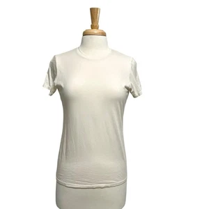 Mott & Bow Crew-Neck Marcy Tee T-Shirt Kurzarm Weiß Gr. Medium - Bild 1 von 7