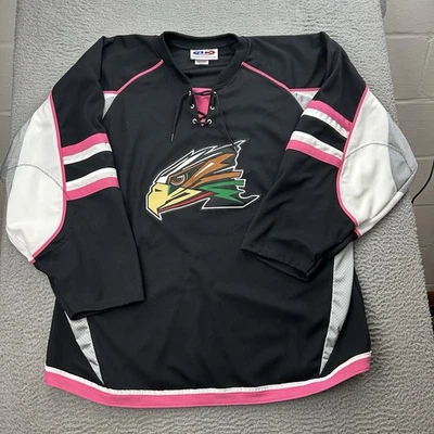 North Dakota Fighting Sioux Hawks Rare Hockey Jersey Bennett Brien 2XL - Image 1 of 4