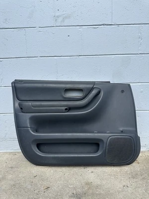 1999-2001 Honda CR-V Front Left Driver Door Panel Black - Image 1 of 4