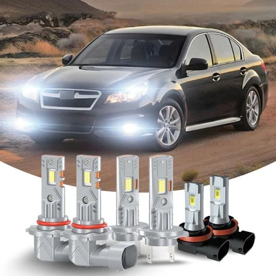 Faro LED alto y bajo + bombillas antiniebla para Subaru Legacy Outback 2010 2011 2012 Foto 1 de 4