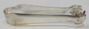Pinzas de cubo de azúcar plateadas puntas de garra sin marca 51/2 pulgadas de largo - Imagen 1 de 8