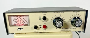 USED WORKING MFJ-906 6 meter Antenna Tuner With Cross-Needle SWR w/POWER SUPPLY - Zdjęcie 1 z 2