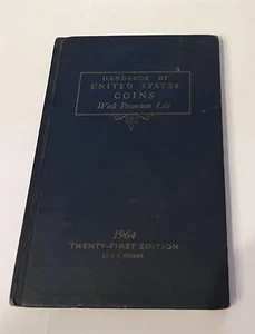 Manual de monedas de Estados Unidos con lista premium 1964 21a edición libro azul - Imagen 1 de 1