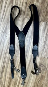Hickman Black Leather Large Suspenders - Bild 1 von 3