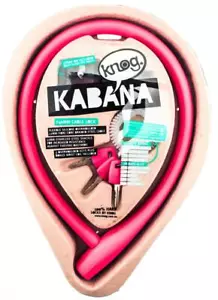 KNOG KABANA 740mm Cable Bike Lock With Bracket Magenta Keyed QR Mount NEW - Picture 1 of 4
