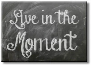 Live in the Moment, cuadro sobre lienzo estirado, decoración de arte de pared, listo para colgar - Imagen 1 de 8