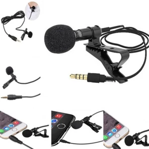 Lavalier Mic Microphone Case For IPhone Smart Phone Recording PC Clip-on Lape KF - Picture 1 of 9