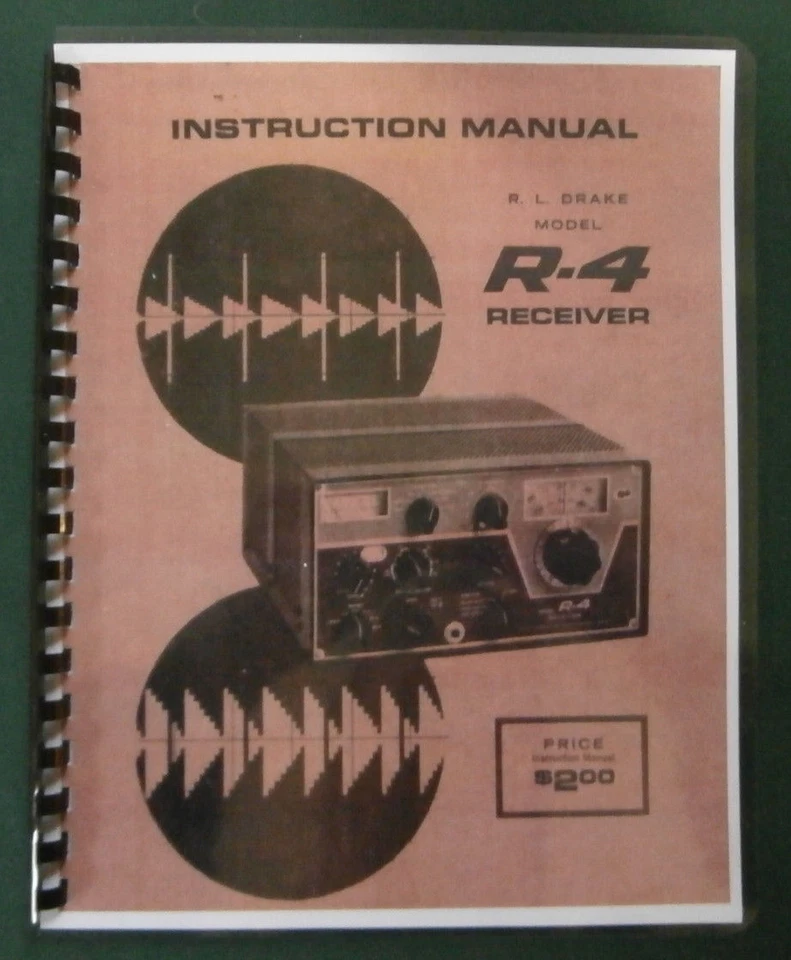 Drake R-4 Instruction manual: 11" x 17" Foldout Schematic & Protective Covers! - Image 1 of 1