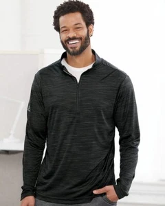 Adidas Lightweight Melange Quarter-Zip Pullover A475 S-4XL 3 Colors - Picture 1 of 10