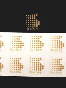 10 Stickers 15×17mm for Walkman Sony Dat or Sony minidisc or Sony Discman - Afbeelding 1 van 1