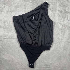 Express One Shoulder Bodysuit Thong Black Size XS New - Picture 1 of 9