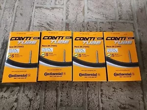 4x Continental Inner Tube 700 x 18-25c - 60mm Presta Valve - Road Bike - Picture 1 of 5