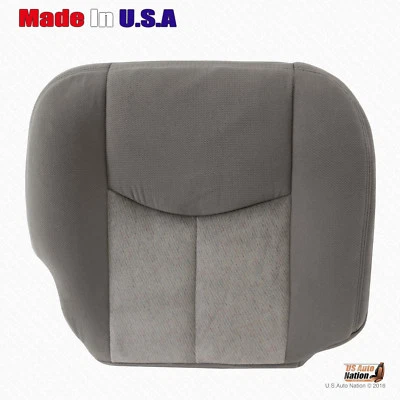 2005 2006 GMC Yukon XL 1500 2500 Front PASSENGER Bottom Gray Cloth Seat Cover - Image 1 of 4