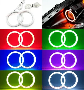 for Nissan 370Z Z34 Fairlady 09-20 headlight RGB halo ring LED lamp flash DRL - Picture 1 of 23