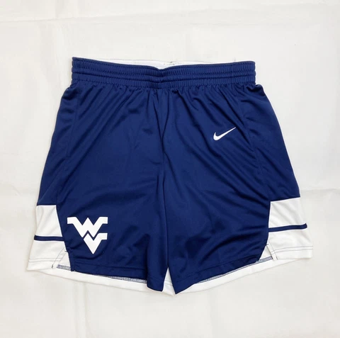 Nike Stock West Virginia Overtime Basketball Short Men's L Navy Blue DN6643 Cover