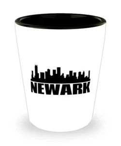 Shot Glass Skyline NEWARK, Shot Glass Gift, Newark NJ, Shot Glass, Souvenir Gift - Picture 1 of 1