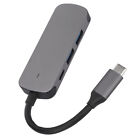 USB C Hub 4 In 1 Gray Metal Casing 4K HD PD Fast Charge Widely Compatible US BLW