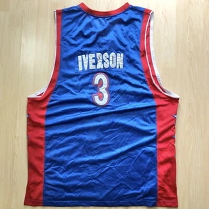 Reebok Allen Iverson Jersey Size 60 All Star #3 Vtg Stitched NBA Shirt Tee EUC - Picture 1 of 9