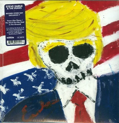 Steve Earle & The Dukes 7” 45 rpm Record Store Day Vinyl Times Like These 1/1350 - Image 1 of 2