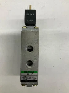 CKD 4F110 Pneumatic 24 VDC Solenoid Valve - Picture 1 of 6