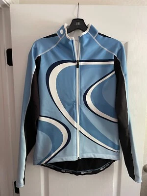 Sugoi Women's Fleece Lined Cycling Jacket - Blue/Black/White - Size L - Image 1 of 4
