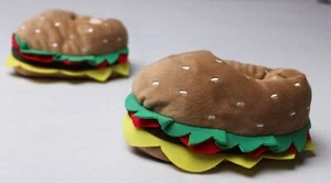 Carter's Toddler Boy's Cheeseburger Slipper Shoes AN3 Multicolor Medium (7-8) - Picture 1 of 12