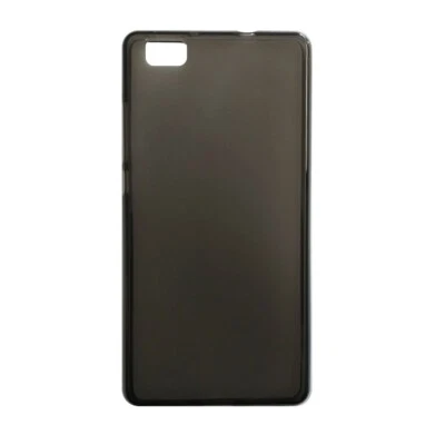 Huawei P8 Lite, Cover in silicone satinata nero semitrasparente - Immagine 1 di 3