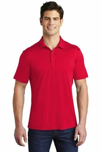 Sport-Tek Mens Dri-Fit 3-Button Placket UV Protect Polo T-Shirt M-ST520 - Picture 1 of 25