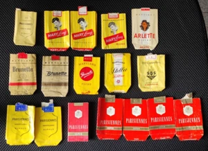 Maryland Parisiennes Burrus Pacchetti Sigarette Vintage Vuoti - Foto 1 di 7