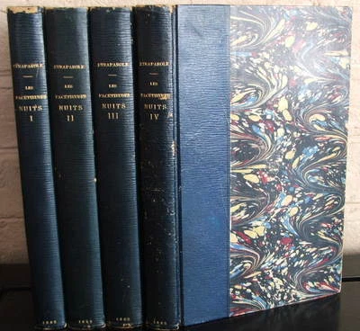 Les Facétieuses Nuits du Seigneur J.-F. Straparole. 1882 first edition, 4 vols - Image 1 of 4