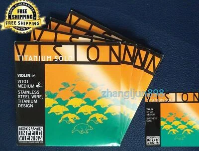 Thomastik Vision Titanium Solo VIT100 Size 4/4 Violin Strings 4/4 Medium Austria - Image 1 of 2