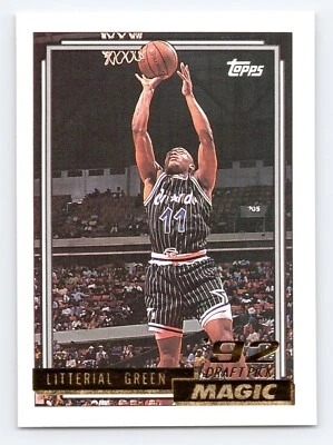 1992-93 Topps Gold Basketball - #299 Litterial Green (RC) - Image 1 of 2