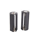 2Pcs Cylindrical Case Plastic Battery Holder For 3 x AAA Battery Converter Box