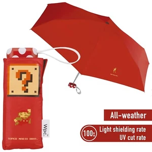Wpc. Nintendo Super Mario Bros. All-weather Folding Umbrella Red 47cm UV100% New - Picture 1 of 4