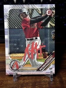 2019 Bowman Draft Kristian Robinson Rookie Red Ip Auto - Picture 1 of 1