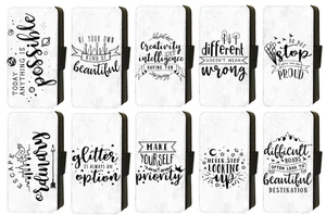 INSPIRATIONAL QUOTES Pastel Grey Marble for iPhone Flip/Wallet Phone Case (S1) - Picture 1 of 19