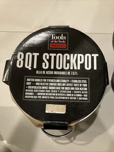 Tools of the Trade Stainless Steel 8 QT. Stock Pot with Lid - Picture 1 of 3