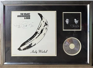 Velvet Underground Framed Debut Album Cover CD Autographed - Picture 1 of 10