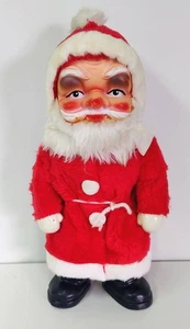 "Figura de Papá Noel Limmer vintage de 17"" muñeca de plástico duro de Papá Noel Alemania" - Imagen 1 de 6