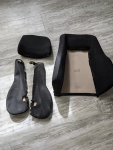 RECARO LS Lehnen Bezüge Original Schwarz VW Opel BMW Audi Ford - Bild 1 von 10