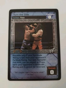 Turn The Tide Foil - Survivor Series 1 - WWE Raw Deal CCG NM - Picture 1 of 2