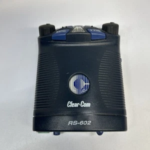 Clearcom RS-602 Zweikanal 6 Pin kabelgebundene Gegensprechanlage Gürtelpack ungetestet Ist-Zustand - Bild 1 von 4