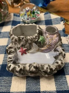 Vintage Ceramic Mermaid Figurine Ashtray Rare Florida Souvenir - Picture 1 of 8