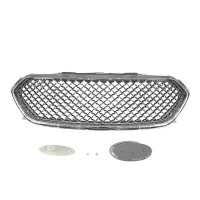 For Ford Taurus 2013-2019 Front Upper Chrome Mesh Grille Grill Foto 1 de 4