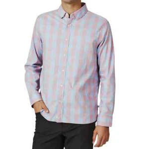 7 Diamonds Men's XL Delano Legacy Long Sleeve Shirt - Blue/Pink Plaid NWT$128 - Picture 1 of 15
