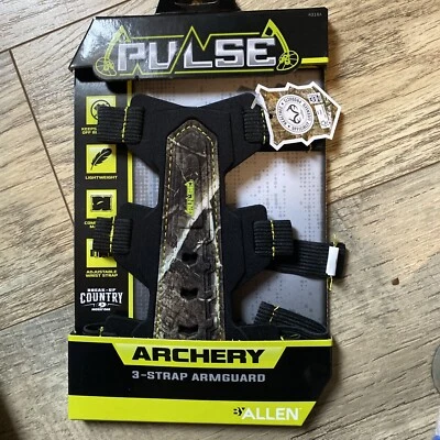 Allen Pulse Realtree Edge Lightweight Adjustable Artery 3-Strap Armguard  - Image 1 of 4